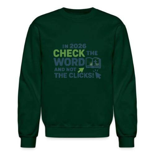 Color Word Clicks 2026 Background - Unisex Crewneck Sweatshirt