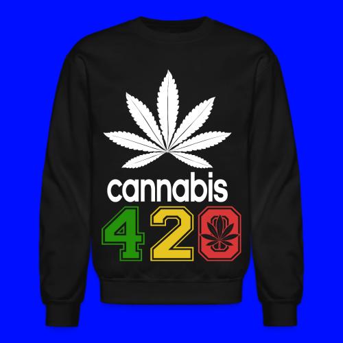 Humorous 420 Authentic Herb Weed Marijuana Design - Unisex Crewneck Sweatshirt