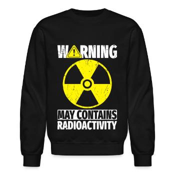 Nuclear Power Plant Nuclear Engineer - Unisex Crewneck Sweatshirt - black - Front - AI Model Female 172 light (172cm) & AI Model Male 185 light (185cm)
