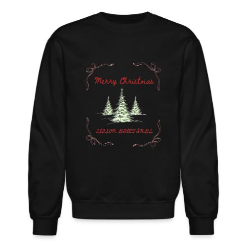 Beautiful Green Christmas Tree Graphic - Unisex Crewneck Sweatshirt