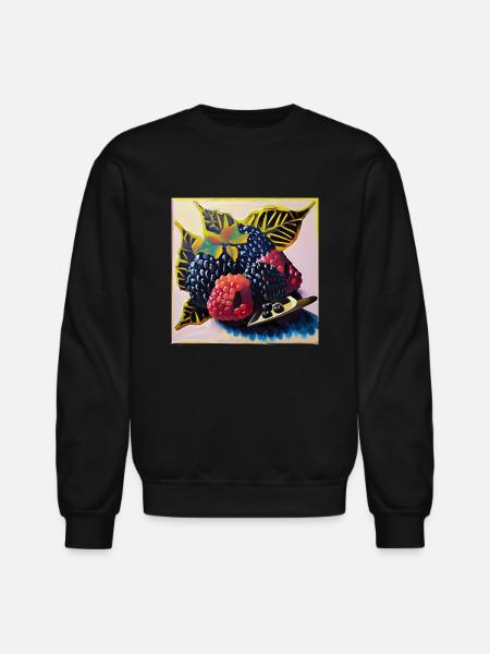Berries - Unisex Crewneck Sweatshirt - black