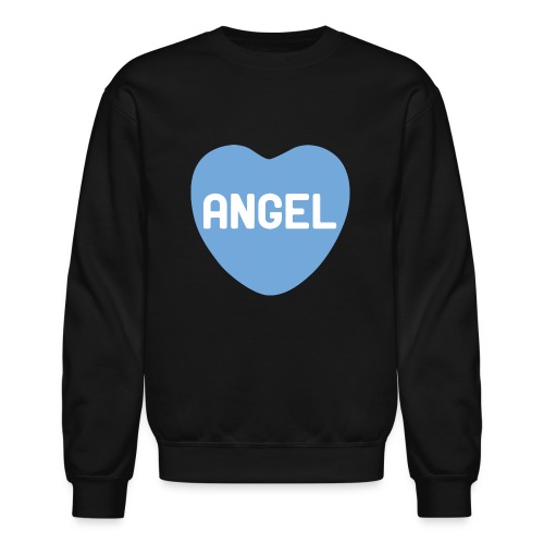 Angel Blue Candy Heart - Unisex Crewneck Sweatshirt