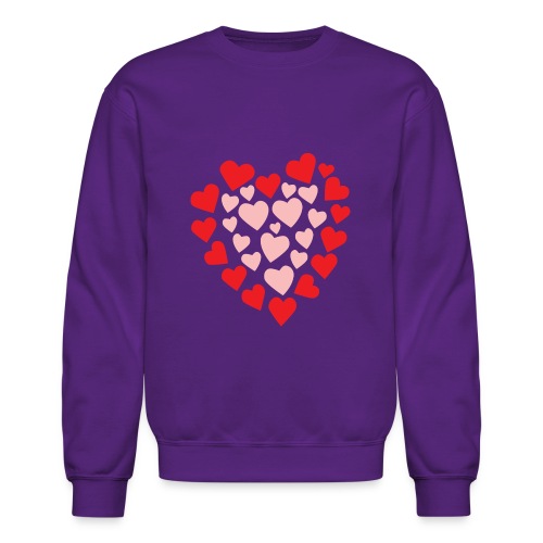 Hearts in a heart shape - Unisex Crewneck Sweatshirt