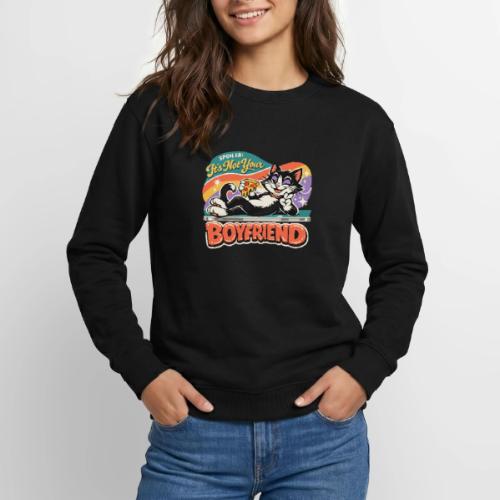Sassy Cat Pride Pizza Retro Comic - Unisex Crewneck Sweatshirt