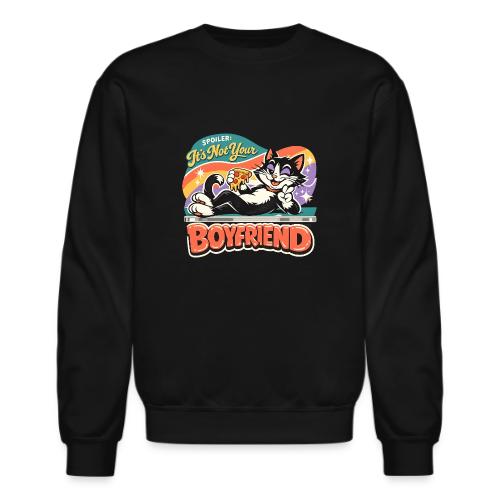 Sassy Cat Pride Pizza Retro Comic - Unisex Crewneck Sweatshirt