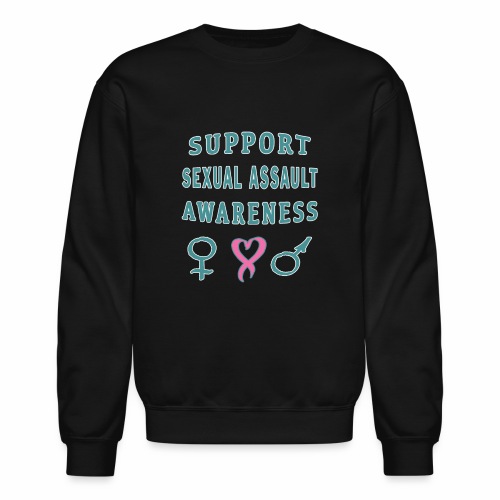 Support Sexual Assault Awareness Prevention Month - Unisex Crewneck Sweatshirt