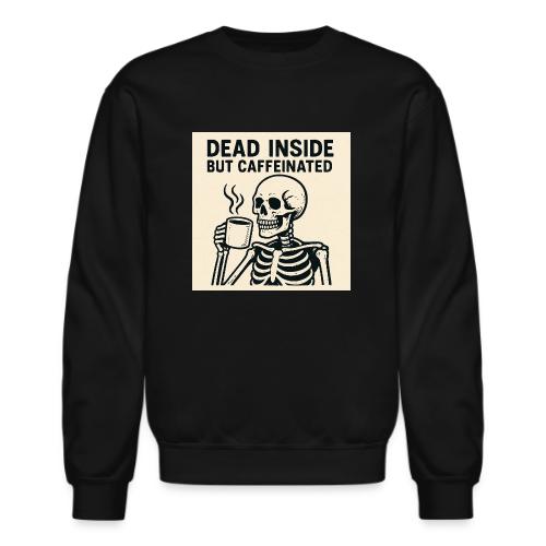 Skeleton Sipping Coffee - Unisex Crewneck Sweatshirt