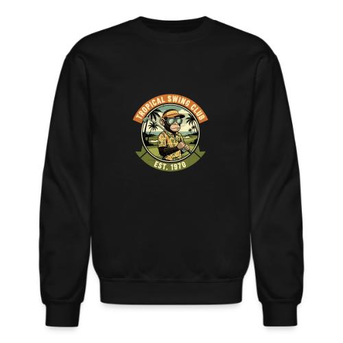 Retro Monkey Golf Tee 70s Vintage Style Gift - Unisex Crewneck Sweatshirt