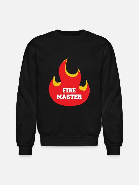 Fire Master - Unisex Crewneck Sweatshirt - black