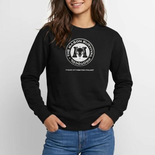 MasonSurvival Protocol White Text - Unisex Crewneck Sweatshirt