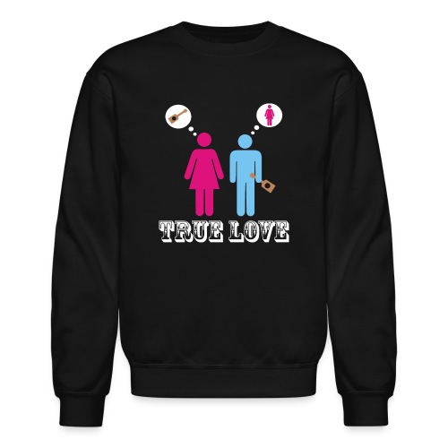 True Love: Ukulele - Unisex Crewneck Sweatshirt