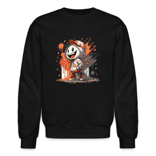 Animated Cartoon Robot Kid Print - Unisex Crewneck Sweatshirt