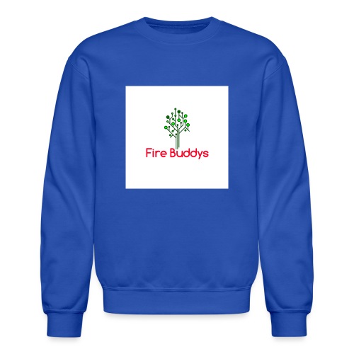 Fire Buddys Website Logo White Tee-shirt eco - Unisex Crewneck Sweatshirt