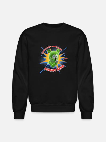 Funny Lucky Gummy Bear - Unisex Crewneck Sweatshirt - black