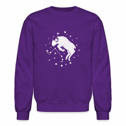 Ambitious Aries Constellation Birthday March April - Unisex Crewneck Sweatshirt
