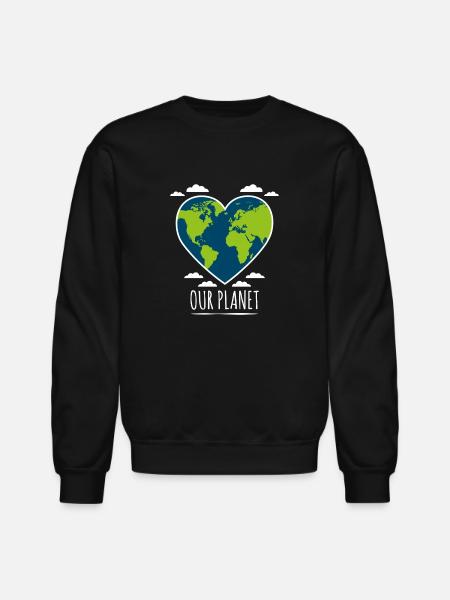 Love Our Planet - Unisex Crewneck Sweatshirt - black