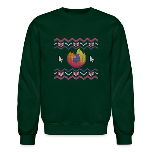 Firefox Ugly Sweater - Unisex Crewneck Sweatshirt