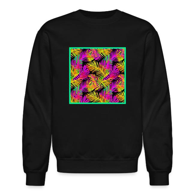 Chic Neon Leaf Lively Design
