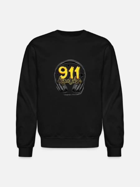 911 dispatcher - Unisex Crewneck Sweatshirt - black