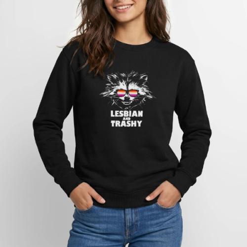 Lesbian and Trashy Raccoon Sunglasses Lesbian - Unisex Crewneck Sweatshirt