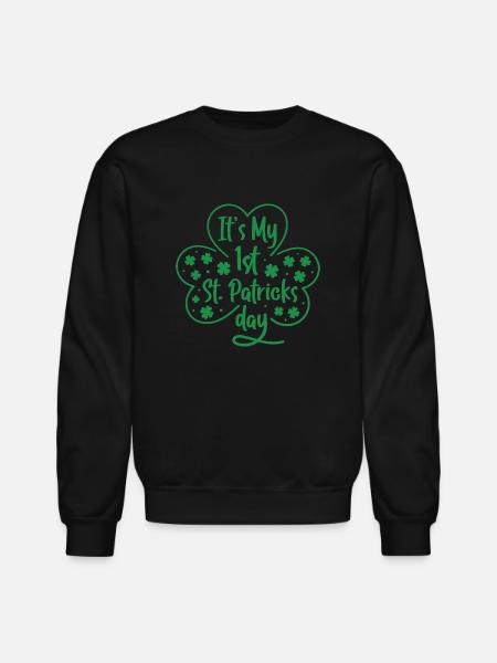 Patricks Day - Unisex Crewneck Sweatshirt - black
