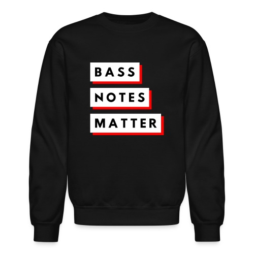 Bass Notes Matter Red - Unisex Crewneck Sweatshirt