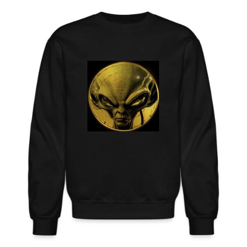 PulseChainAlien Face black no alien - Unisex Crewneck Sweatshirt