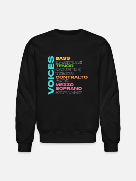 Voices - Unisex Crewneck Sweatshirt - black