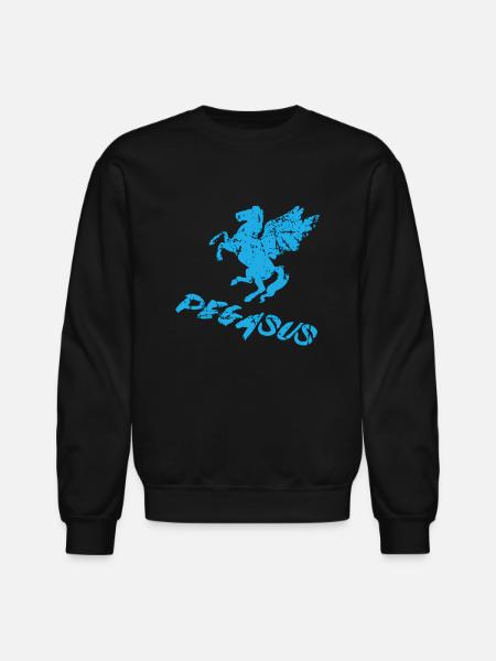 pegasus - Unisex Crewneck Sweatshirt - black