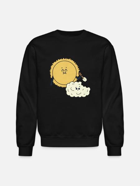 Light Meal girl - Unisex Crewneck Sweatshirt - black