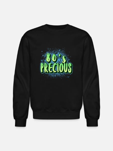 80 precious - Unisex Crewneck Sweatshirt - black