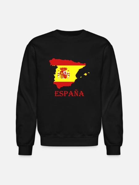 España - Unisex Crewneck Sweatshirt - black
