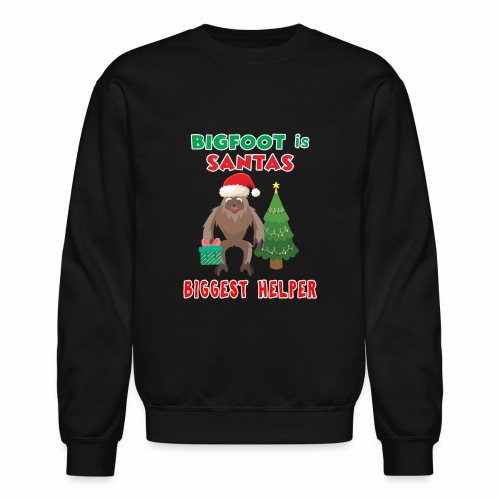 Santas Biggest Helper Squatchy Christmas Present. - Unisex Crewneck Sweatshirt