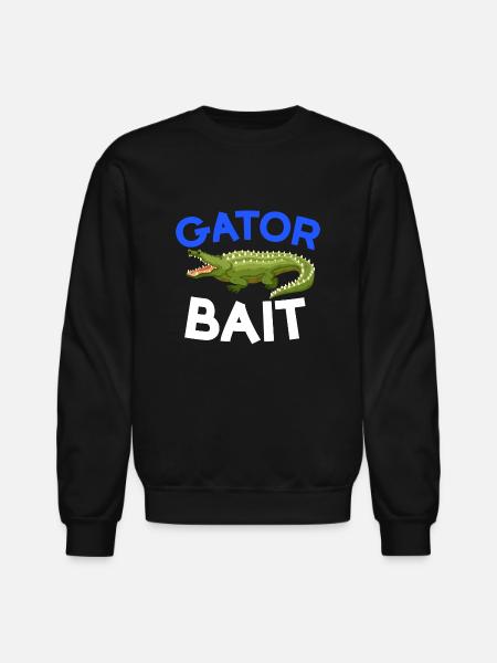 Gator Bait Crocs - Unisex Crewneck Sweatshirt - black