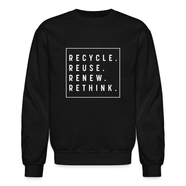 Recycle Reuse Renew Rethink Crisis Environmenta
