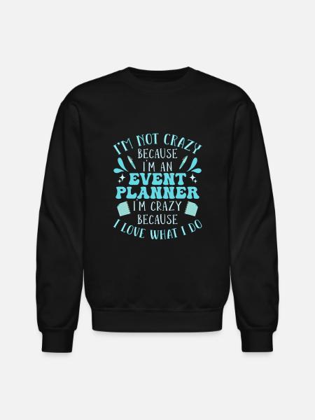 Event Planner - Unisex Crewneck Sweatshirt - black