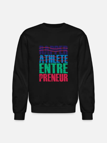 Rapper Athlete Entrepreneur 24 - Unisex Crewneck Sweatshirt - black