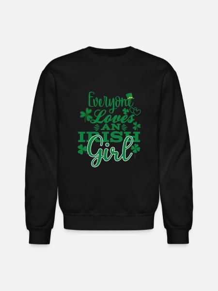 every one need anirish girl - Unisex Crewneck Sweatshirt - black