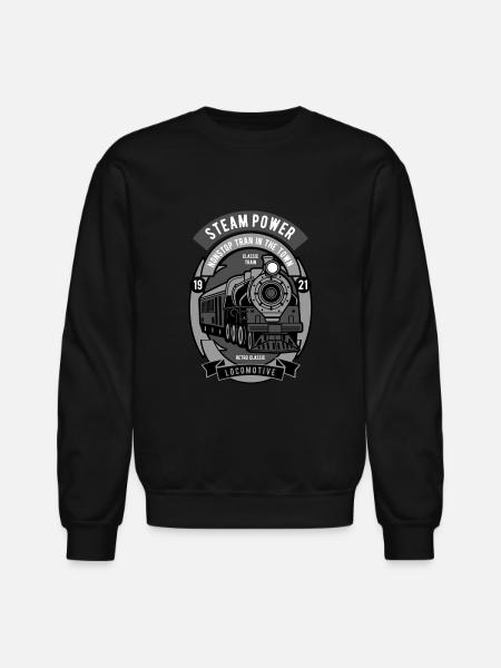 Steam power - Unisex Crewneck Sweatshirt - black