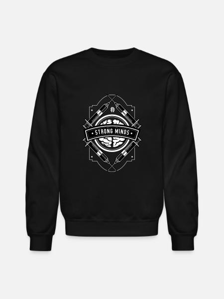 Strong minds - Unisex Crewneck Sweatshirt - black