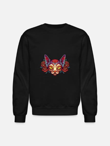 sugar sphynx - Unisex Crewneck Sweatshirt - black
