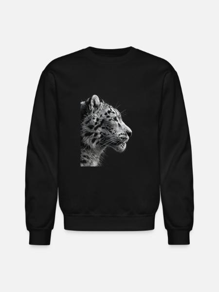 Snow Leopard - Unisex Crewneck Sweatshirt - black