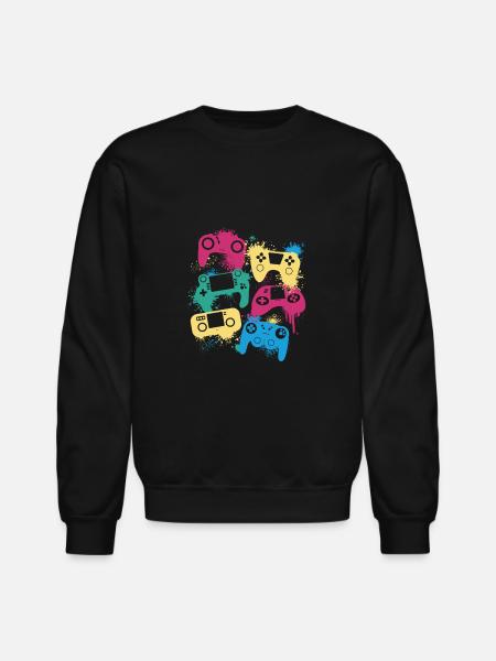 Joysticks - Unisex Crewneck Sweatshirt - black