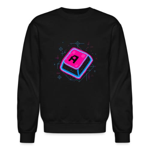 Neon Pixel A Key - Unisex Crewneck Sweatshirt
