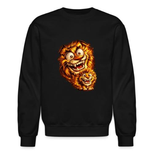 Crazy Double Lion Streetwear - Unisex Crewneck Sweatshirt