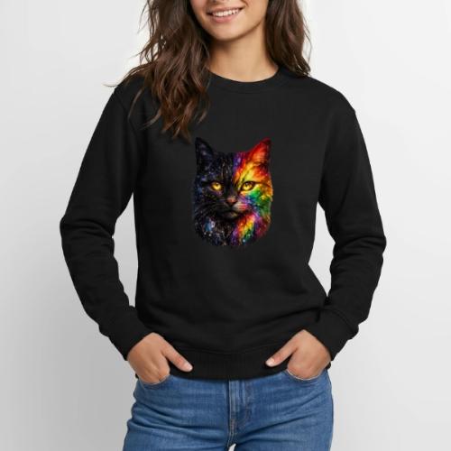 Cosmic Galaxy Rainbow Cat - Unisex Crewneck Sweatshirt