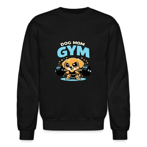 Chibi Dog Gym Workout - Unisex Crewneck Sweatshirt