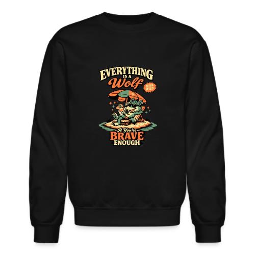 Everything Is A Wolf – Retro Chill - Unisex Crewneck Sweatshirt