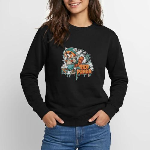 Red Panda Street Graffiti Vibes - Unisex Crewneck Sweatshirt