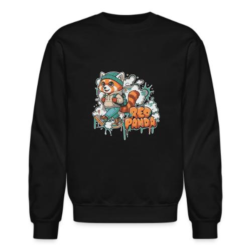 Red Panda Street Graffiti Vibes - Unisex Crewneck Sweatshirt